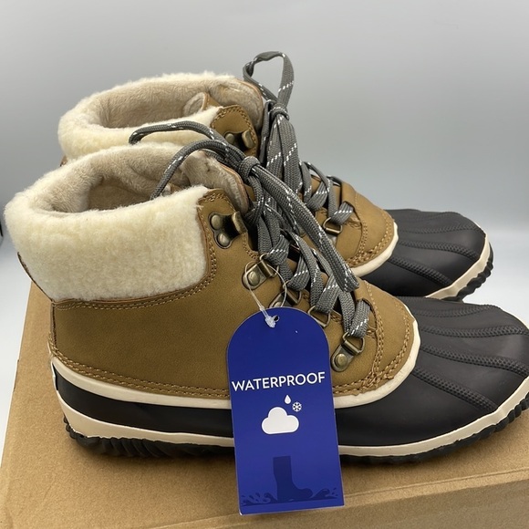 NWT JBU by Jambu & Co Alison Waterproof Womens Boots Size 9.5 Faux Fur Lining - Picture 5 of 12